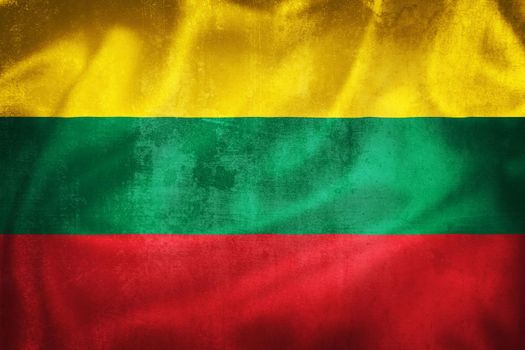 Grunge 3D illustration of Lithuania flag