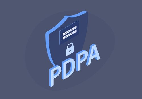 PDPA - personal data protection act concept illustration