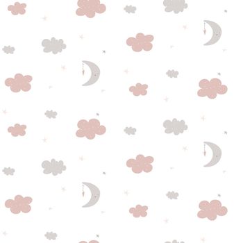Moon and clouds pattern