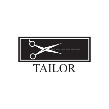 Tailor icon template vector