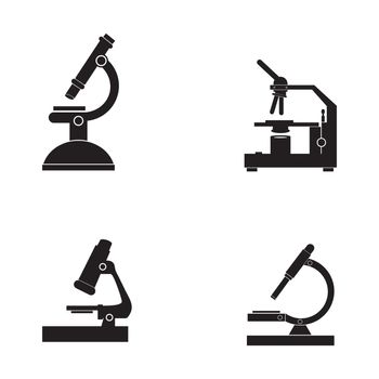 Microscope icon template vector 