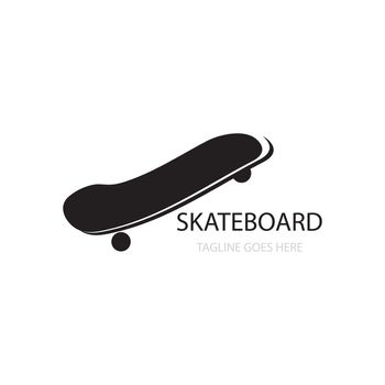 Skateboard icon logo free vector