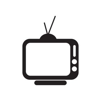 TV icon logo vector