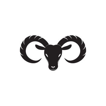 Goat icon logo free vector