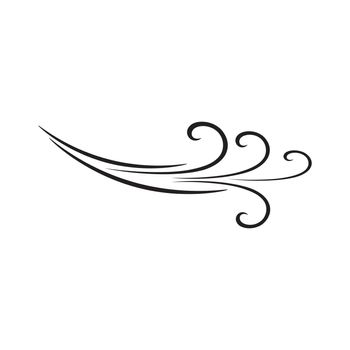 Wind icon logo free vector design