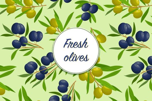 flyer with olive branches