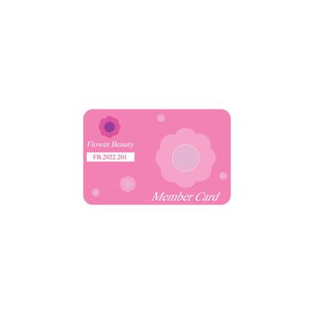 Member card template vector 