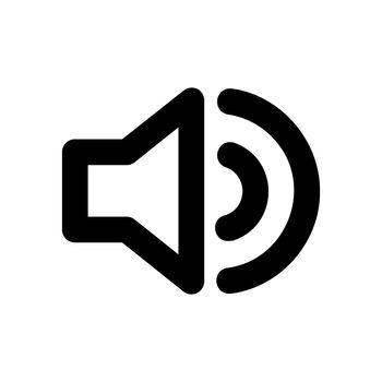 Sound volume icon vector. Speaker symbol isolated. Vector EPS 10