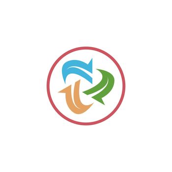 Trash bin icon logo design illustration template