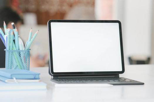 Mockup laptops and Laptop blank screen mockup. 3D rendering