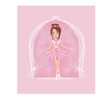 Little ballerina card