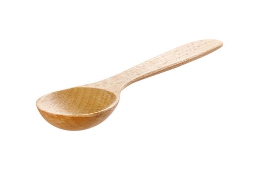 Small wooden spoon, cut out, photo stacking 