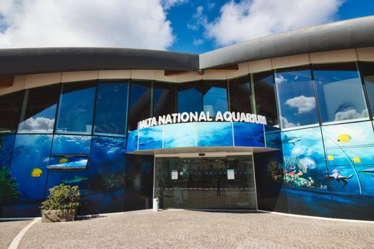 Main entrance to the Malta National Aquarium