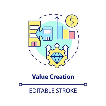 Value creation concept icon