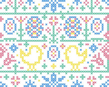 Cross stitch embroidery pattern
