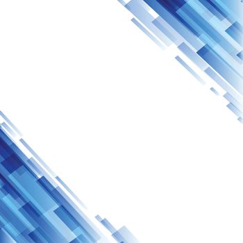 Abstract technology background from blue rectangles