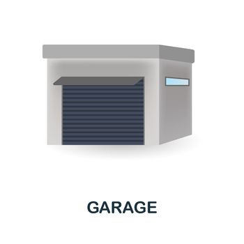 Garage 3d icon Simple element from buildings collection. Creative Garage icon for web design, templates, infographics and more