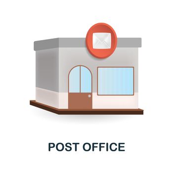 Post Office 3d icon Simple element from buildings collection. Creative Post Office icon for web design, templates, infographics and more