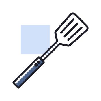 Kitchen spatula vector icon. Kitchen appliance