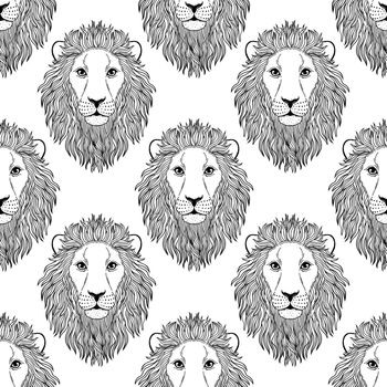 pattern with lion muzzle