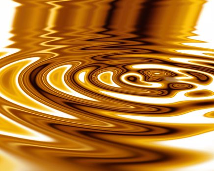 Liquid gold. Smoothly Animated Waves.