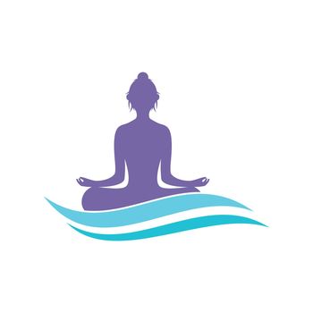 Meditation yoga logo