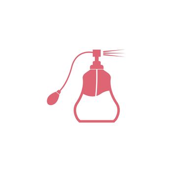 Perfume icon logo design illustration template