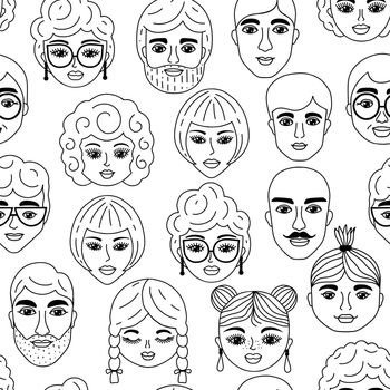 Pattern with faces