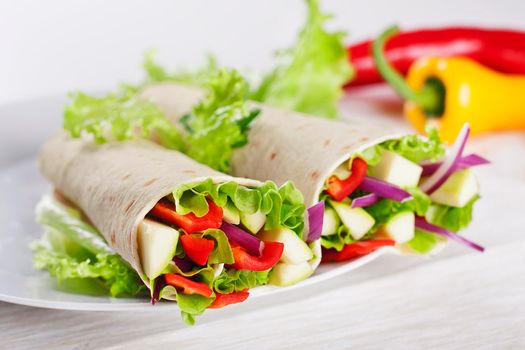 Vegetarian Salad Tortilla wraps