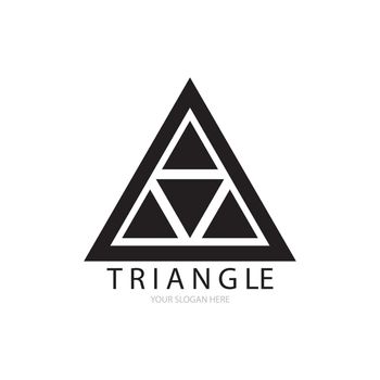 Triangle icon logo vector 