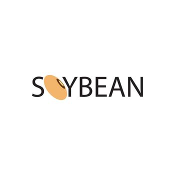 Soybean icon logo vector 