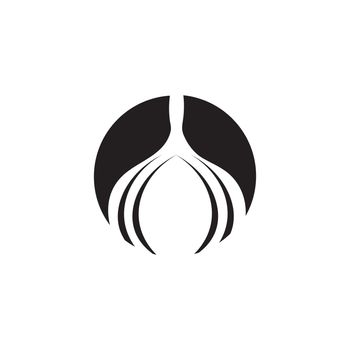 Onion Icon logo vector 