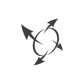 Compass signs and symbols logo design vector