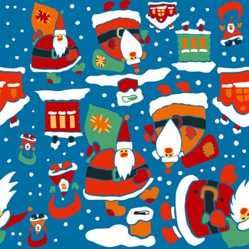 Cartoon Christmas wrapping paper