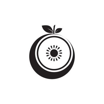 kiwi fruit logo vector