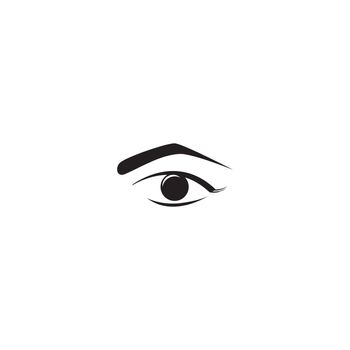 Eyebrow icon logo vector 