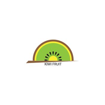 kiwi fruit logo vector