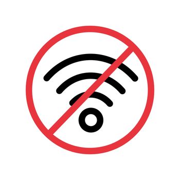 No connection to Wi-Fi. Vector.