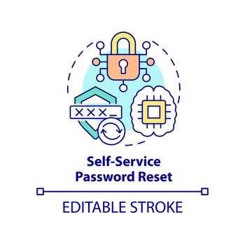 Self-service password reset concept icon