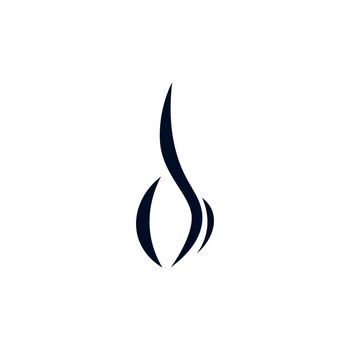 Smoke steam icon logo vector