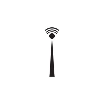 Signal tower logo vector