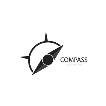 Compass icon logo vector