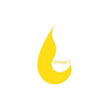 Fish oil icon logo vector