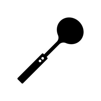 Ice cream spoon vector icon. Kitchen appliances