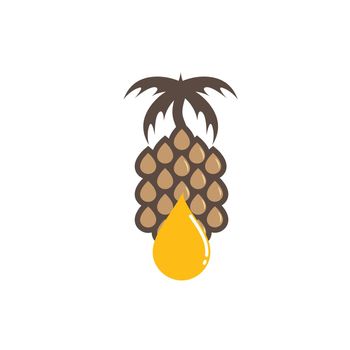 palm oil icon vector concept design template