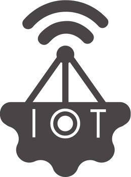 Internet things logo. IoT concept. Vector flat illustration.