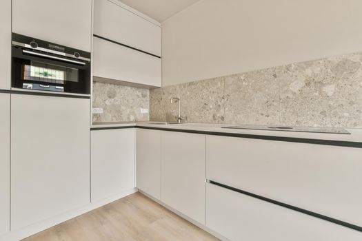 Compact minimalistic kitchen