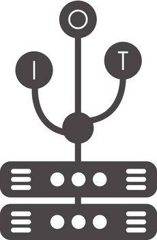 Internet things logo. IoT concept. Vector illustration.