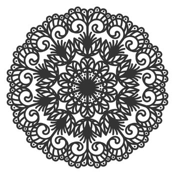 Round abstraction in the form of a mandala.
