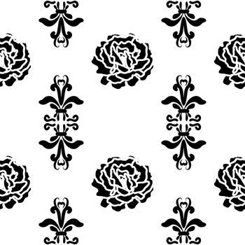 Seamless pattern in Victorian style.